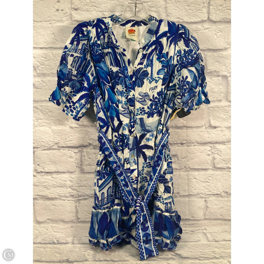 Dress Party Short By Farm Rio In Blue & White, Size: S