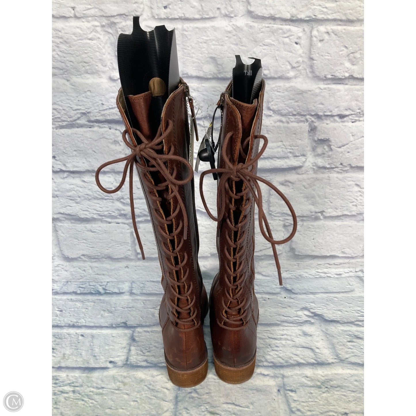Boots Knee Heels By Sofft In Brown, Size: 7.5