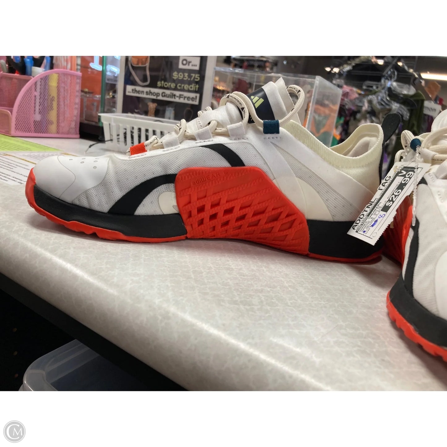 Shoes Sneakers By Adidas In Orange & White, Size: 7.5