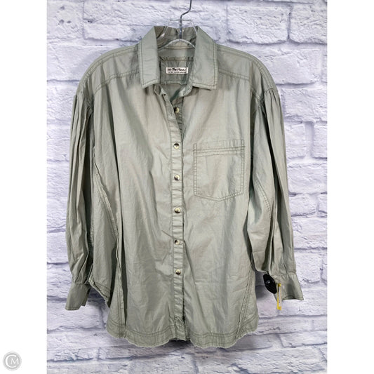 Top Long Sleeve By We The Free In Green, Size: Xs