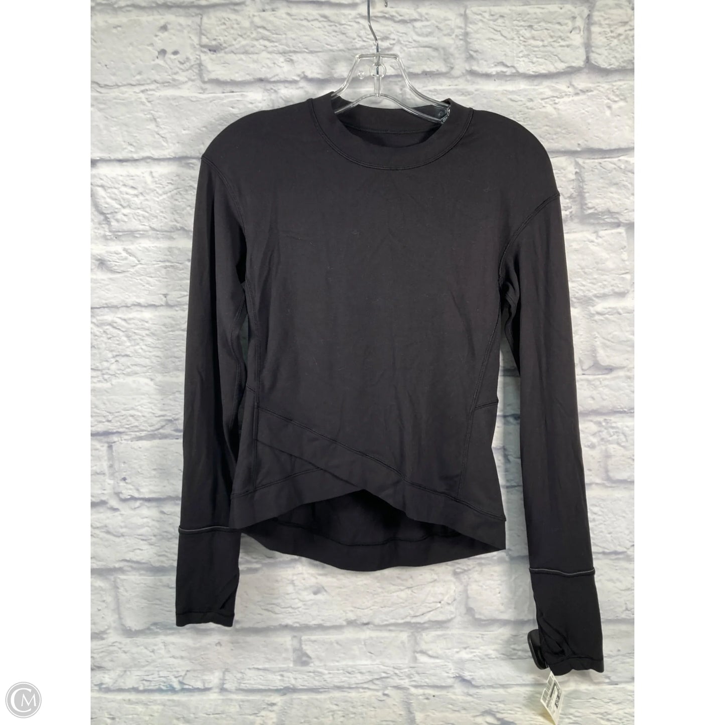 Athletic Top Long Sleeve Crewneck By Lululemon In Black, Size: Xs