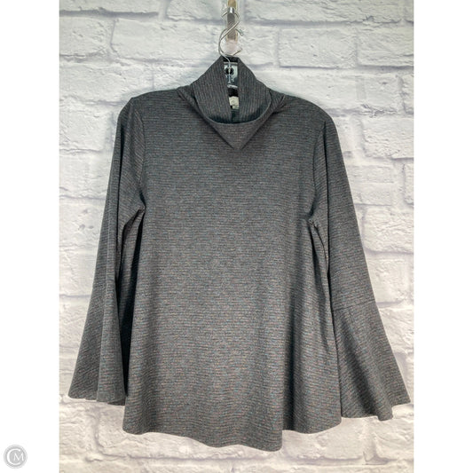 Top Long Sleeve By Postmark In Grey, Size: S