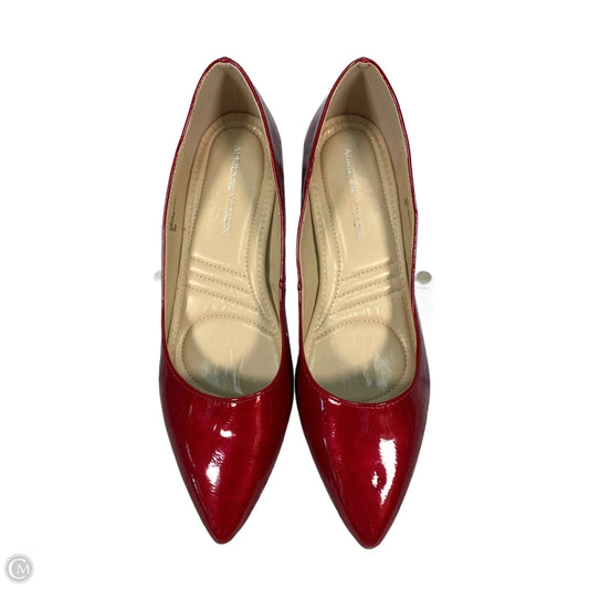 Shoes Heels Block By Adrienne Vittadini In Red & Silver, Size: 9