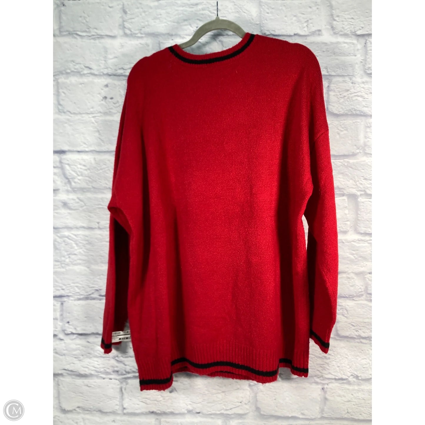 Sweater By Torrid In Black & Red, Size: 2x