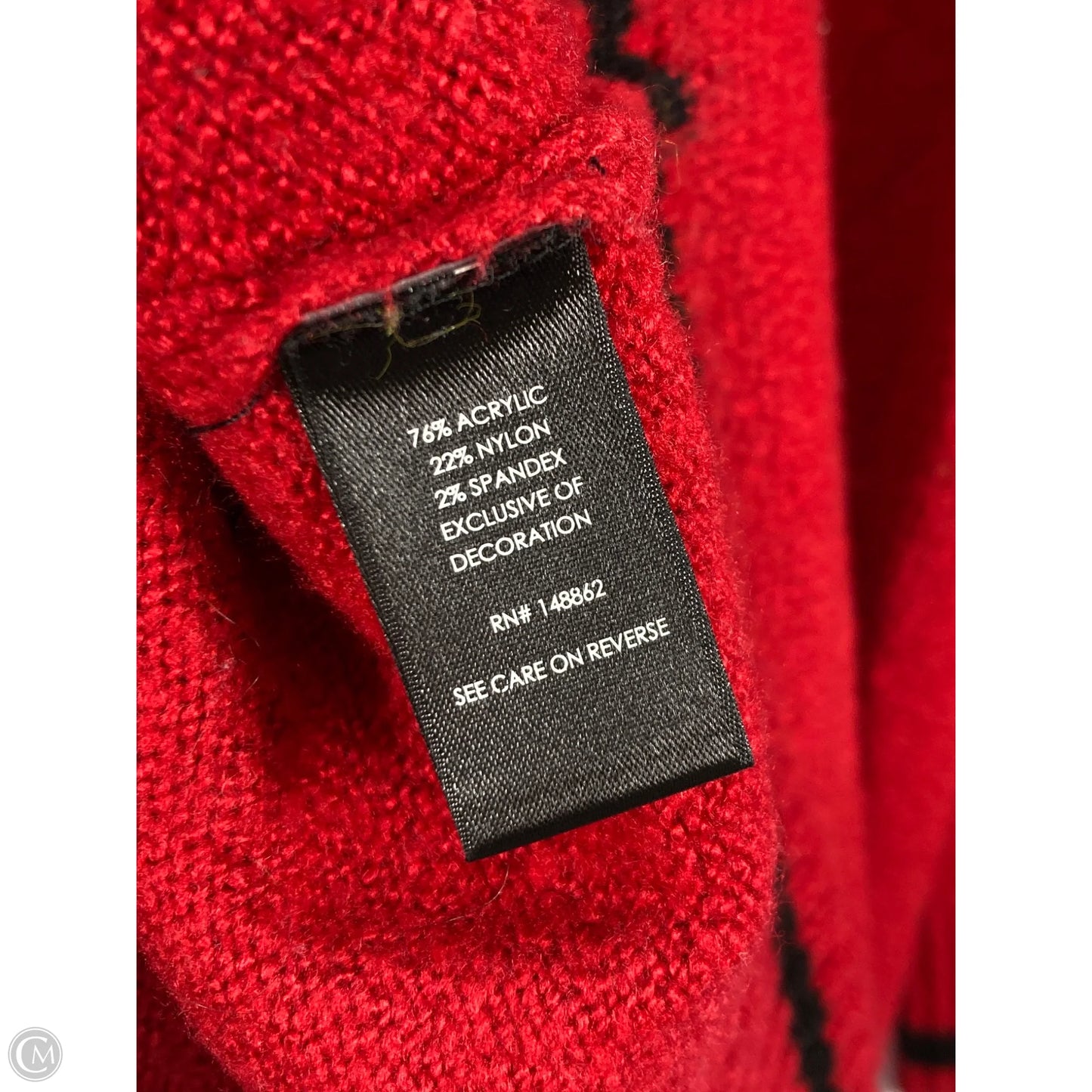 Sweater By Torrid In Black & Red, Size: 2x