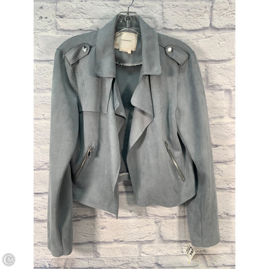 Jacket Moto By Anthropologie In Blue, Size: L