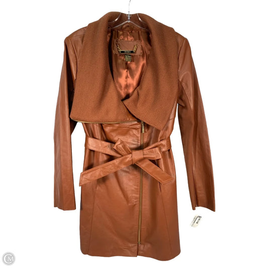 Boots Knee Heels By Crown Vintage In Brown, Size: 10