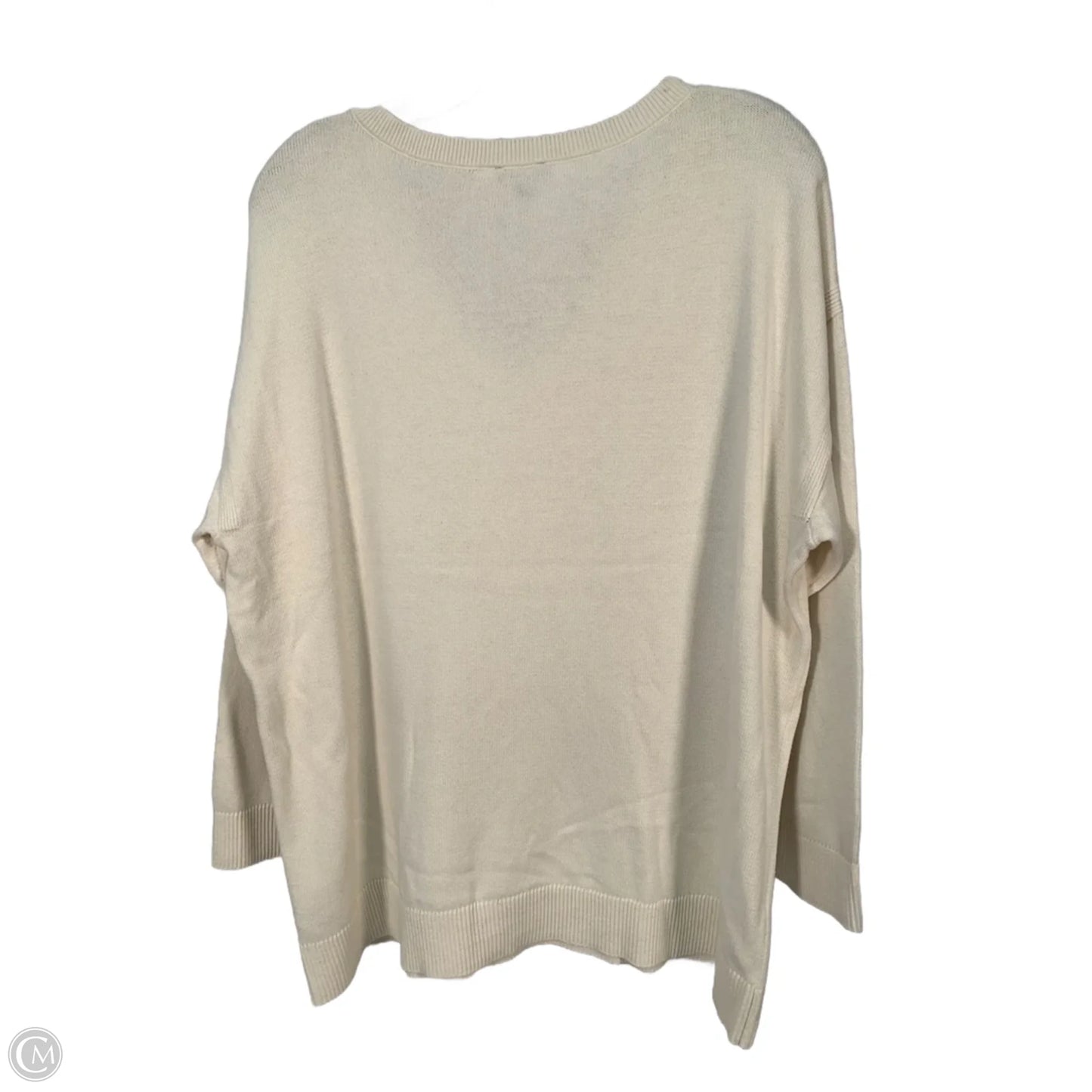 Sweater By Talbots In Cream, Size: 1x
