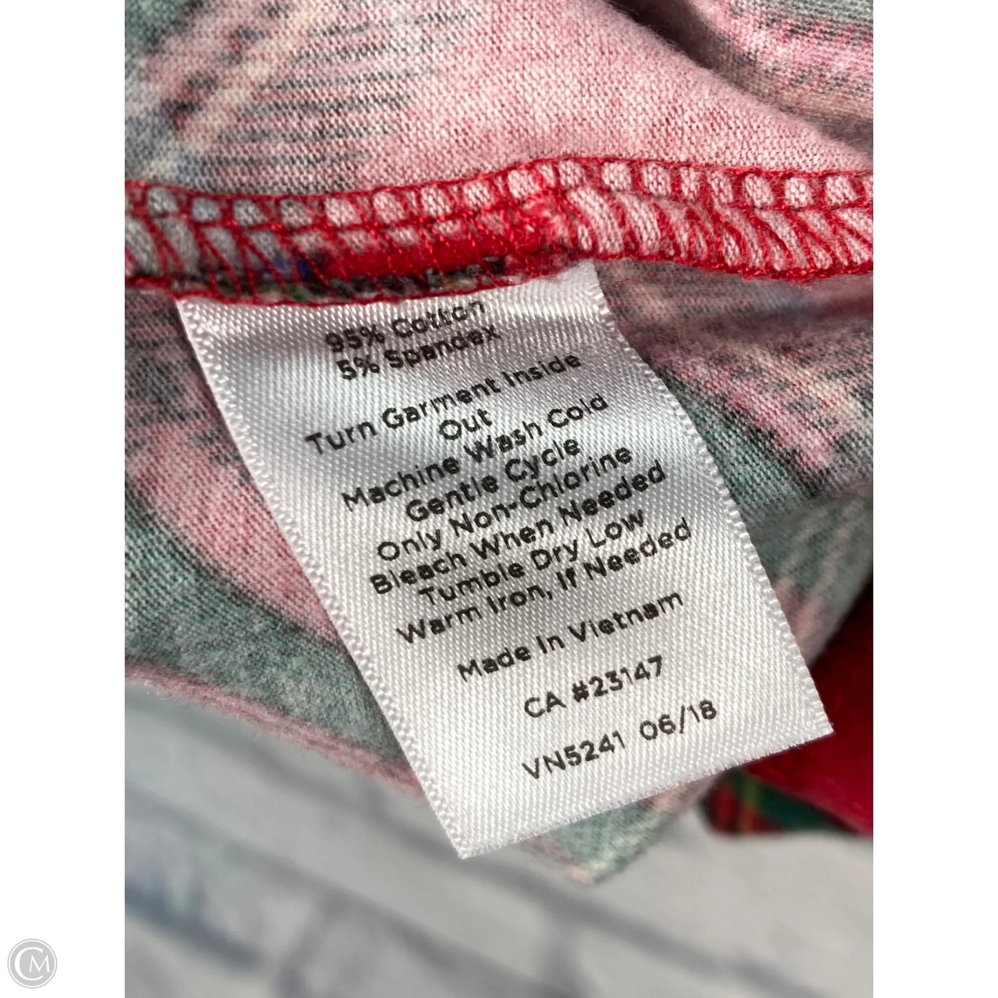 Top Long Sleeve Basic By Talbots In Green & Red, Size: 2x