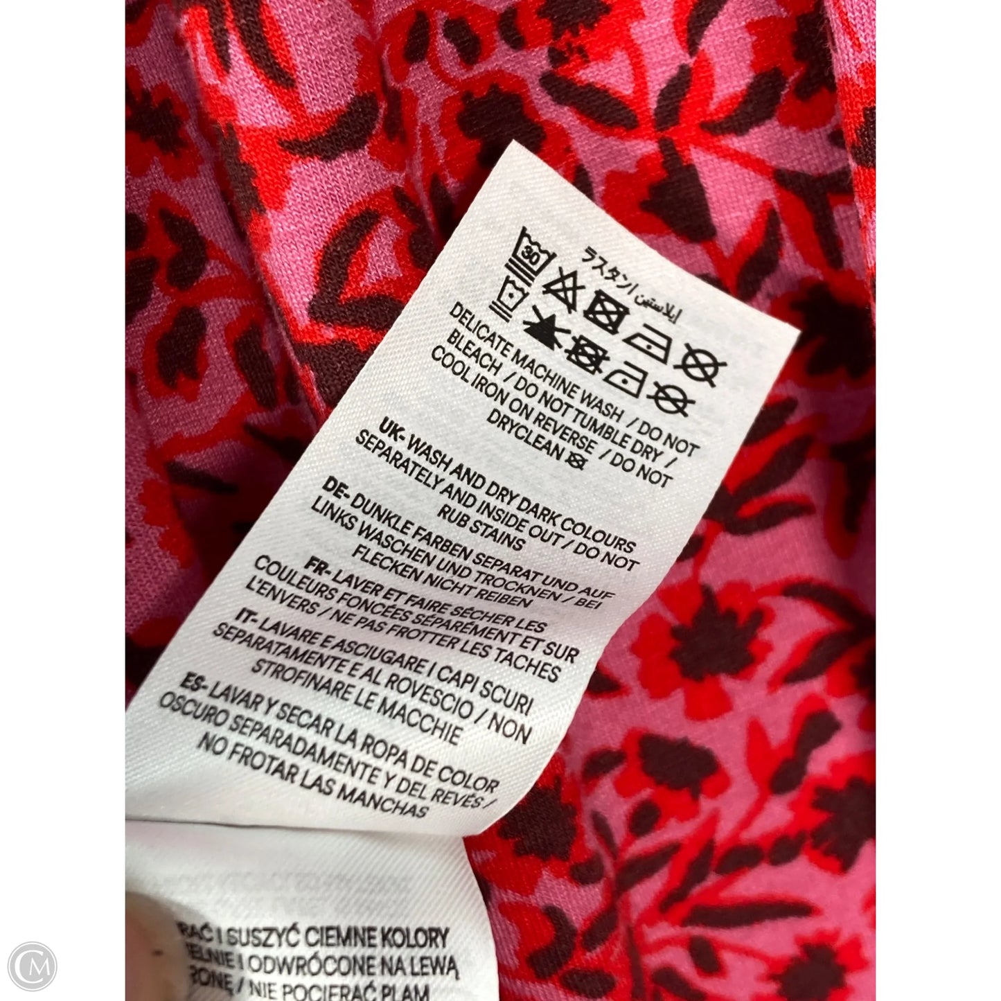 Top Long Sleeve By Boden In Pink & Red, Size: 1x