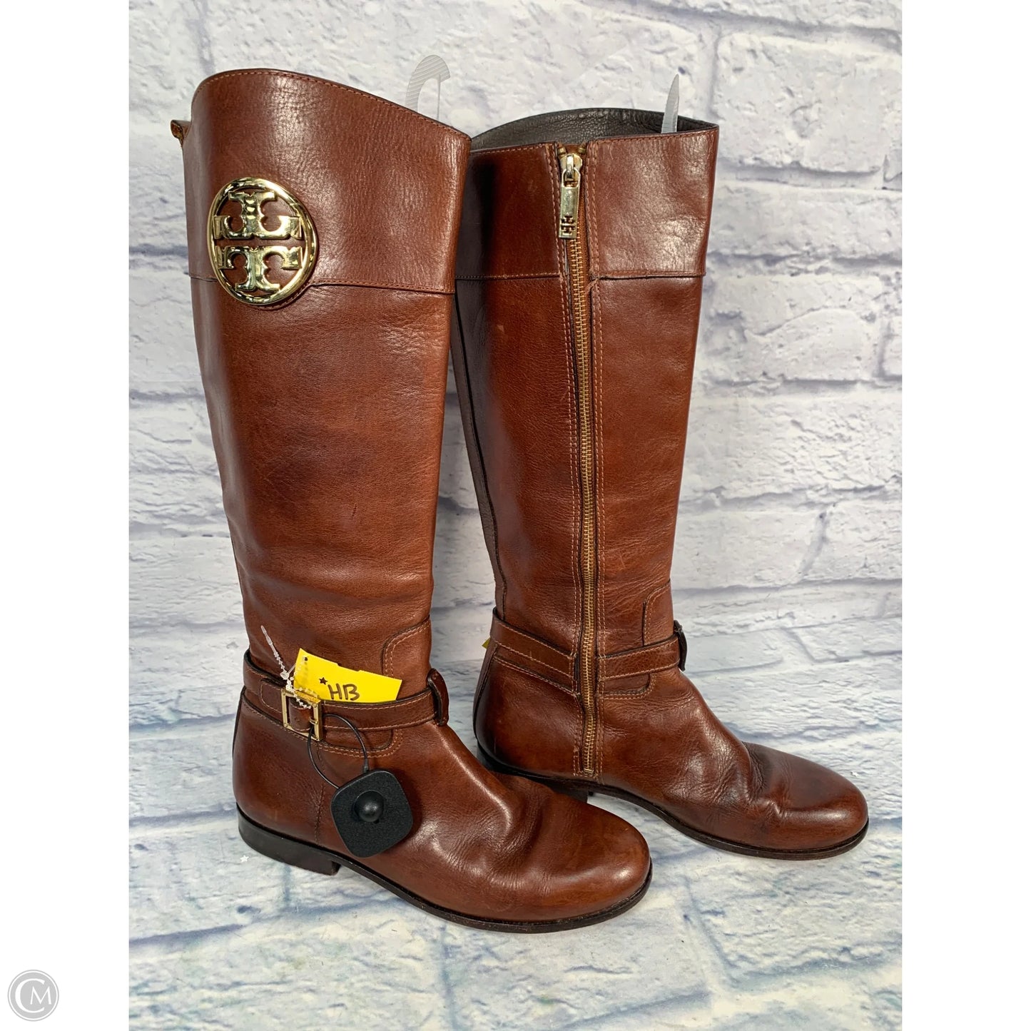 Boots Designer By Tory Burch In Brown, Size: 9