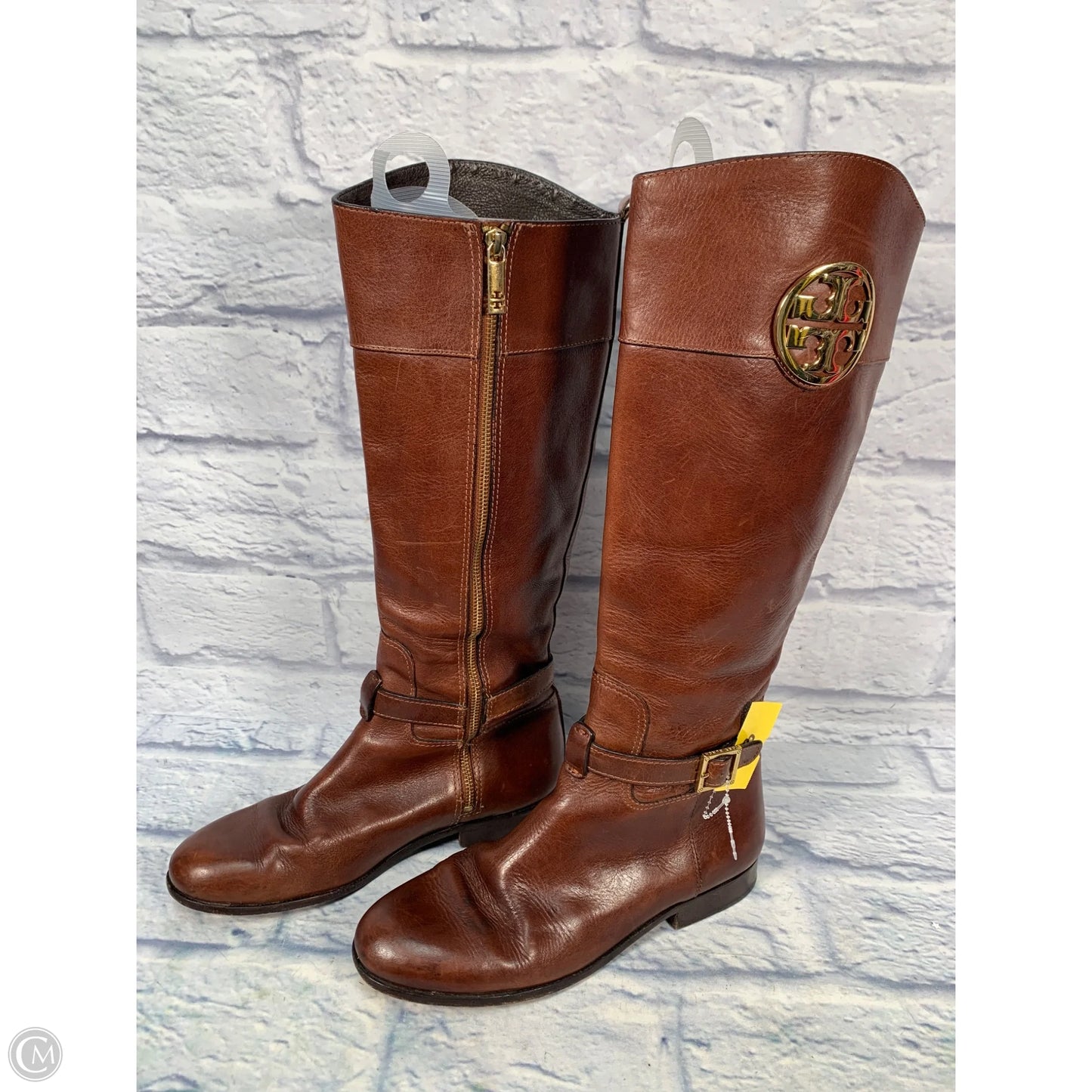 Boots Designer By Tory Burch In Brown, Size: 9