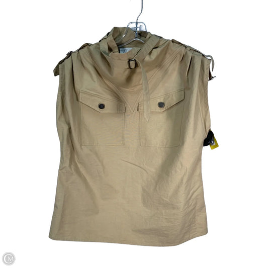 Top Short Sleeve By Mare Mare In Tan, Size: Xs