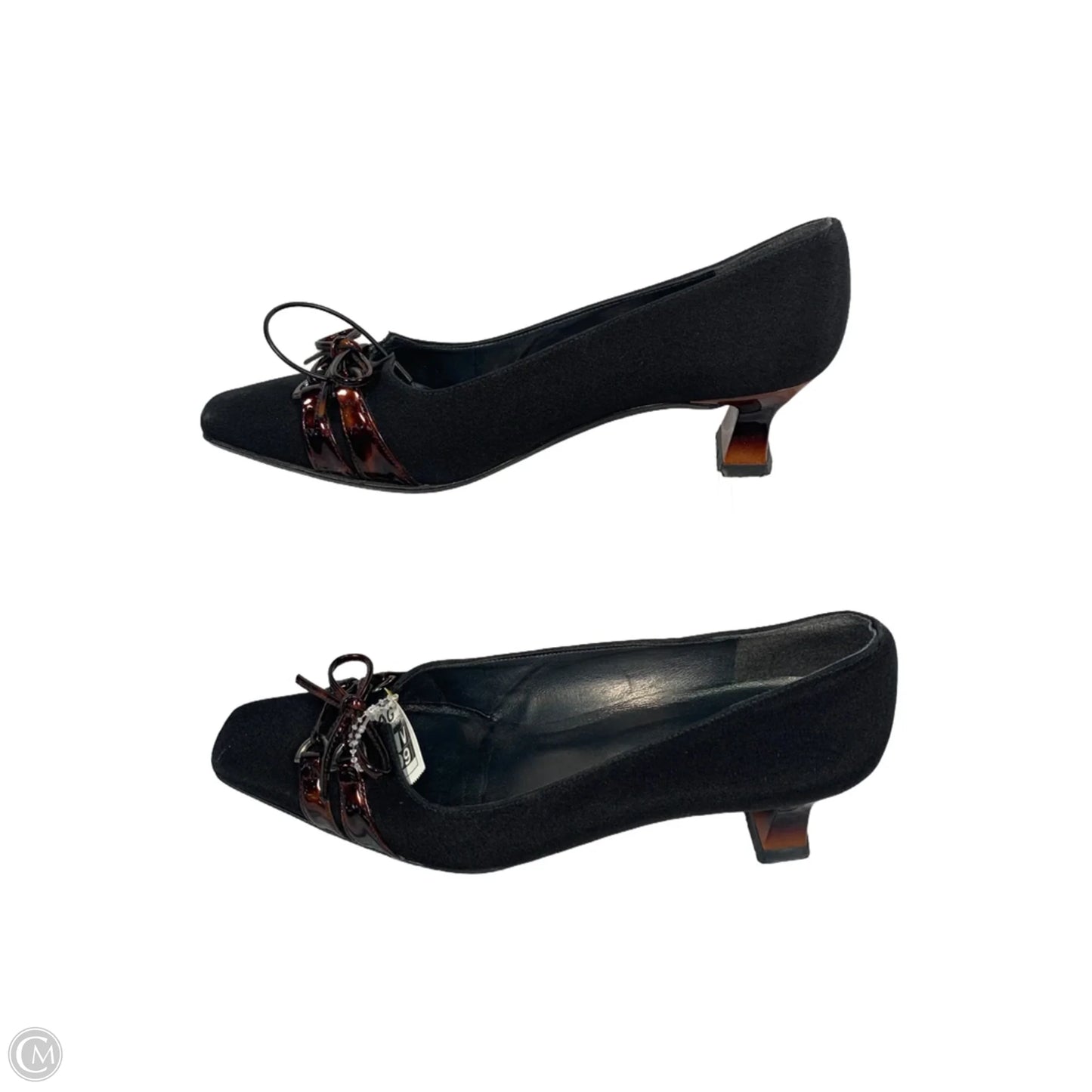 Shoes Designer By Stuart Weitzman In Black & Brown, Size: 5.5