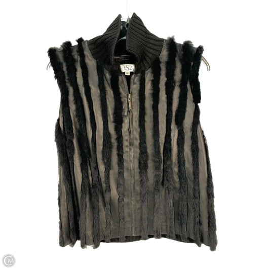Vest Sweater By Clothes Mentor In Black, Size: Xl