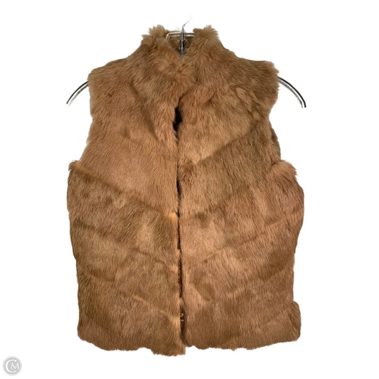 Vest Faux Fur & Sherpa By Arden B In Brown, Size: S