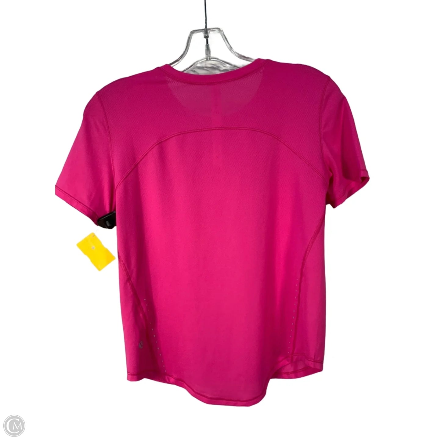 Athletic Top Short Sleeve By Lululemon In Pink, Size: Xs