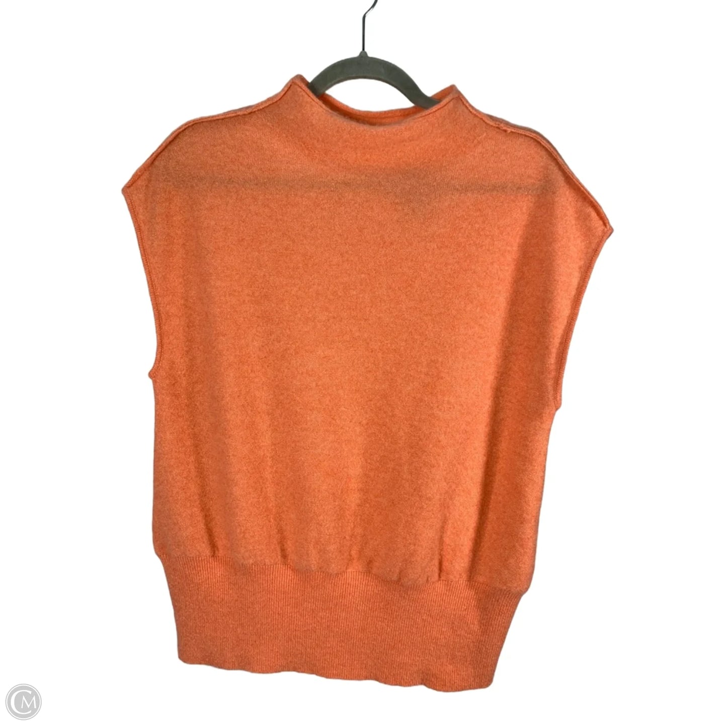 Vest Sweater By Anthropologie In Orange, Size: S