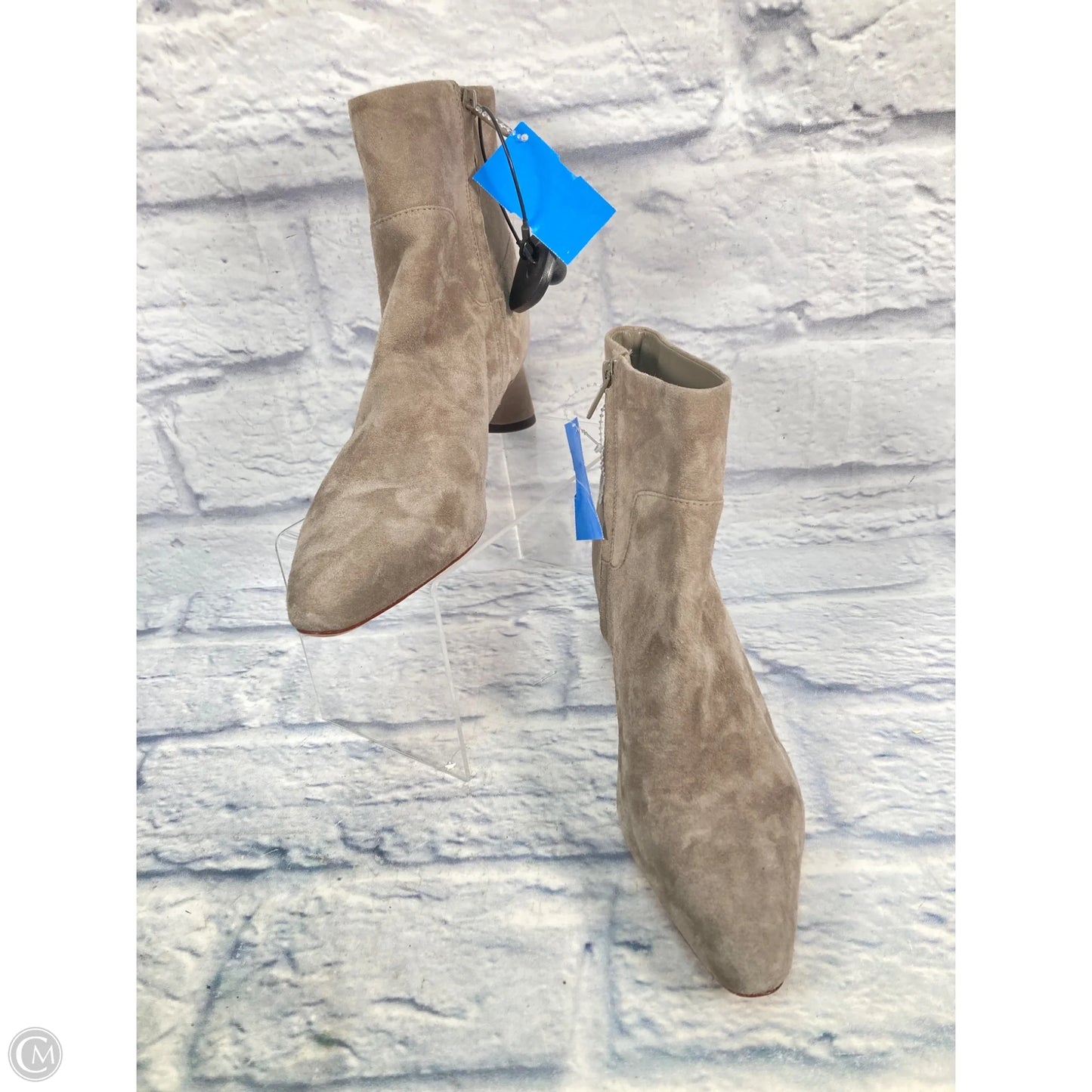 Boots Ankle Heels By Vince In Tan, Size: 7.5