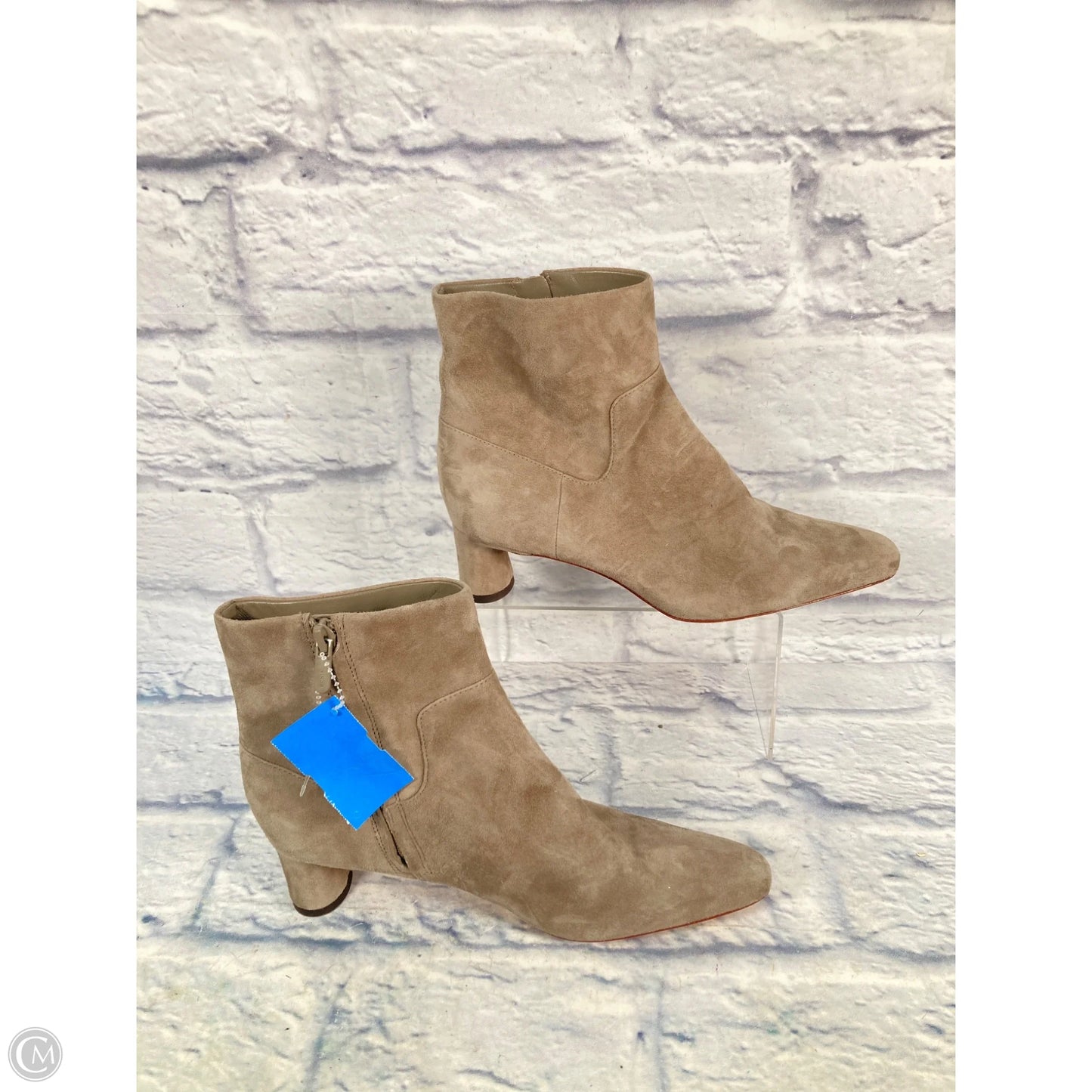 Boots Ankle Heels By Vince In Tan, Size: 7.5