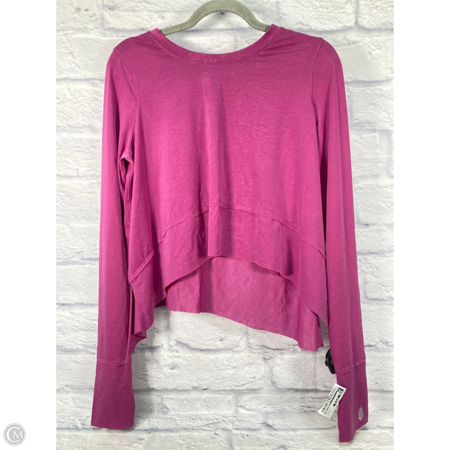 Athletic Top Long Sleeve Crewneck By Free People In Purple, Size: M