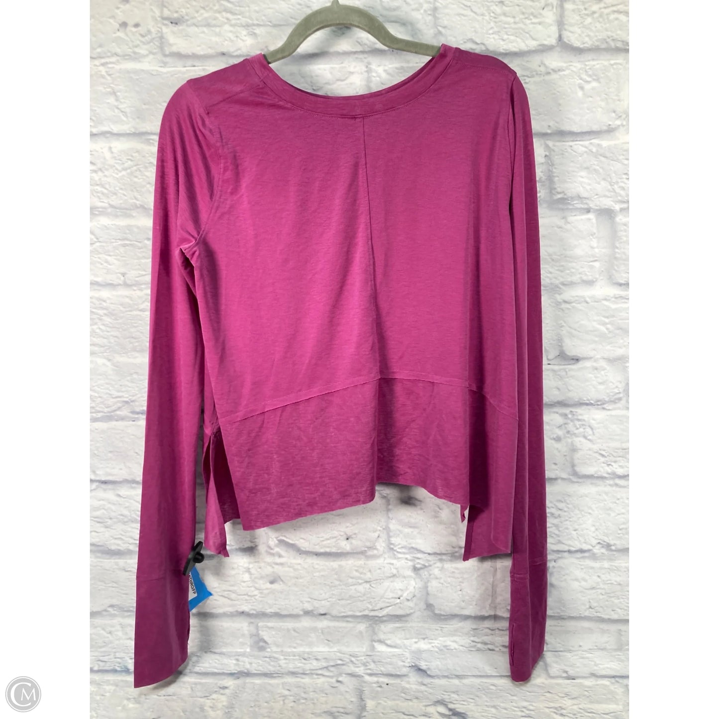 Athletic Top Long Sleeve Crewneck By Free People In Purple, Size: M