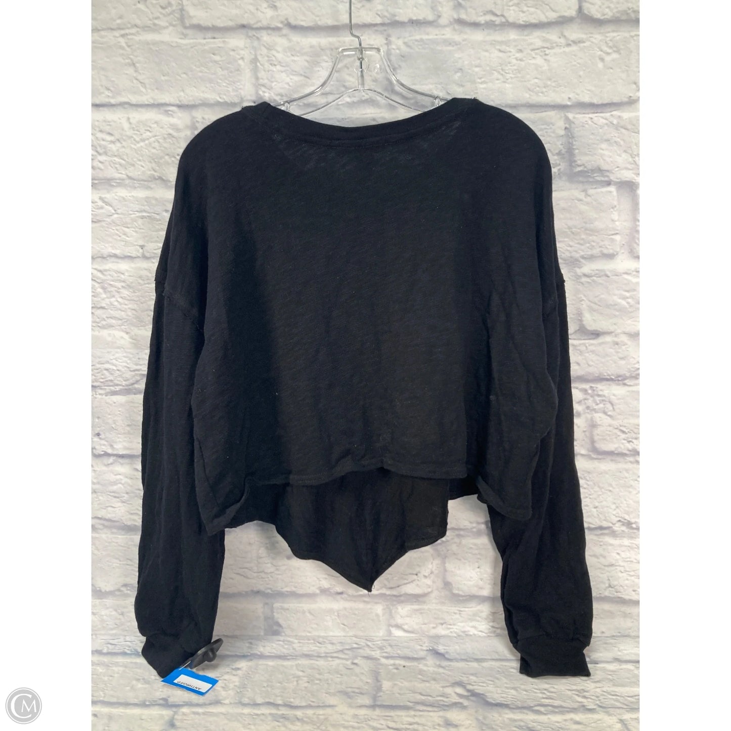 Top Long Sleeve By Free People In Black, Size: M