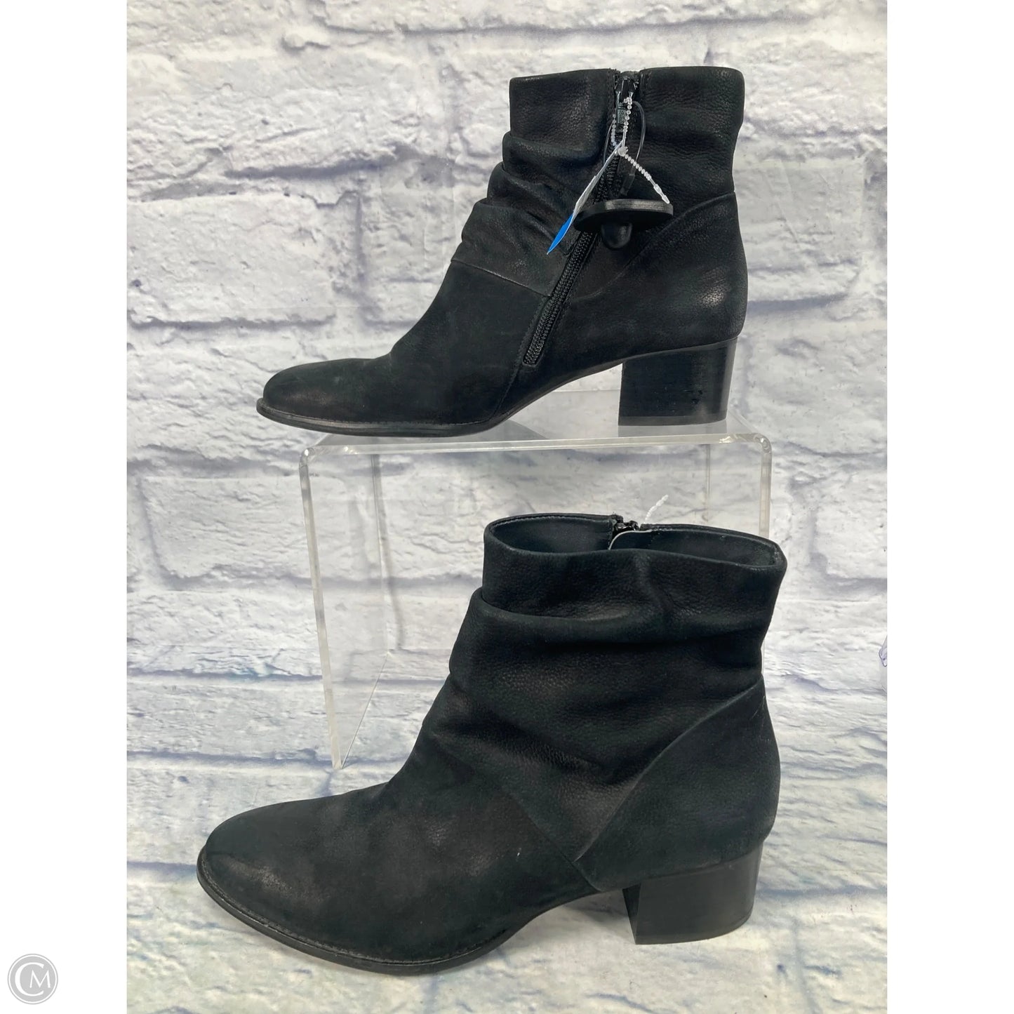 Boots Ankle Heels By Paul Green In Black, Size: 6.5