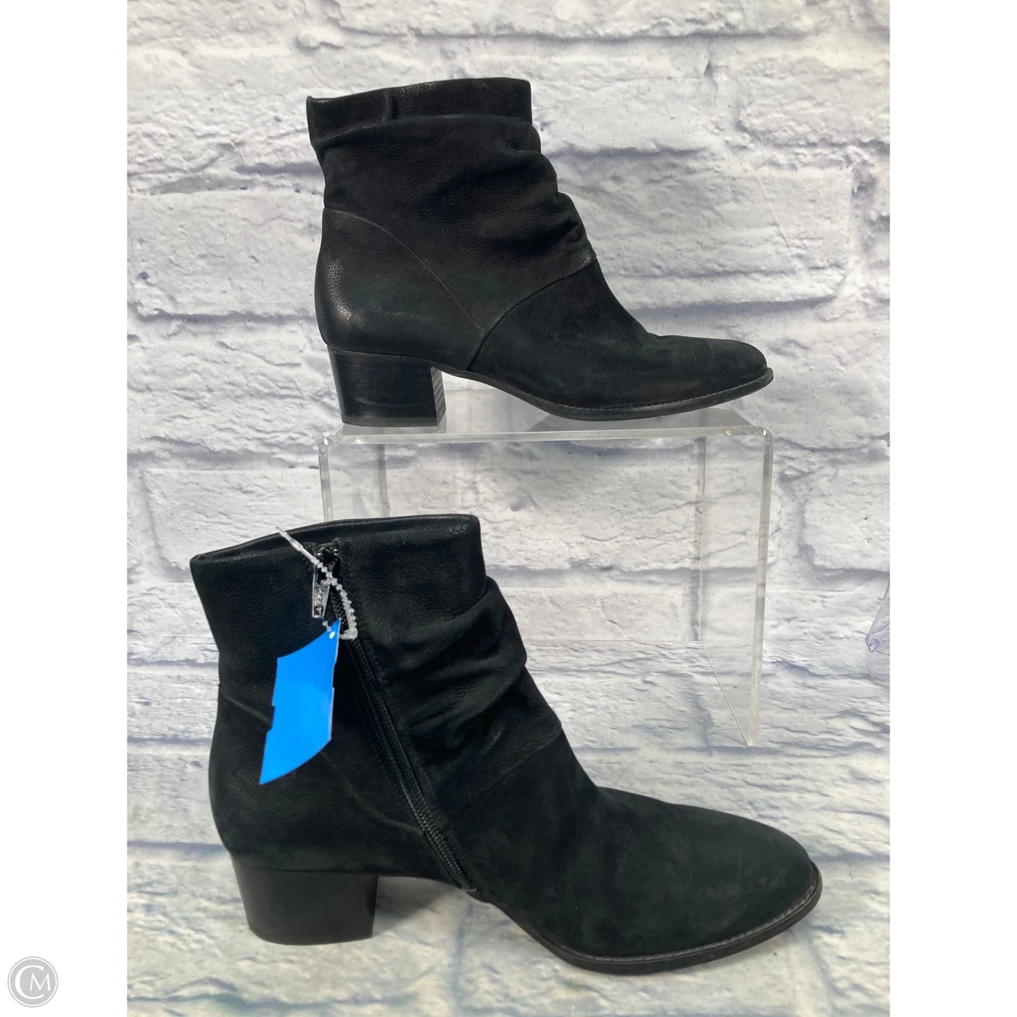 Boots Ankle Heels By Paul Green In Black, Size: 6.5