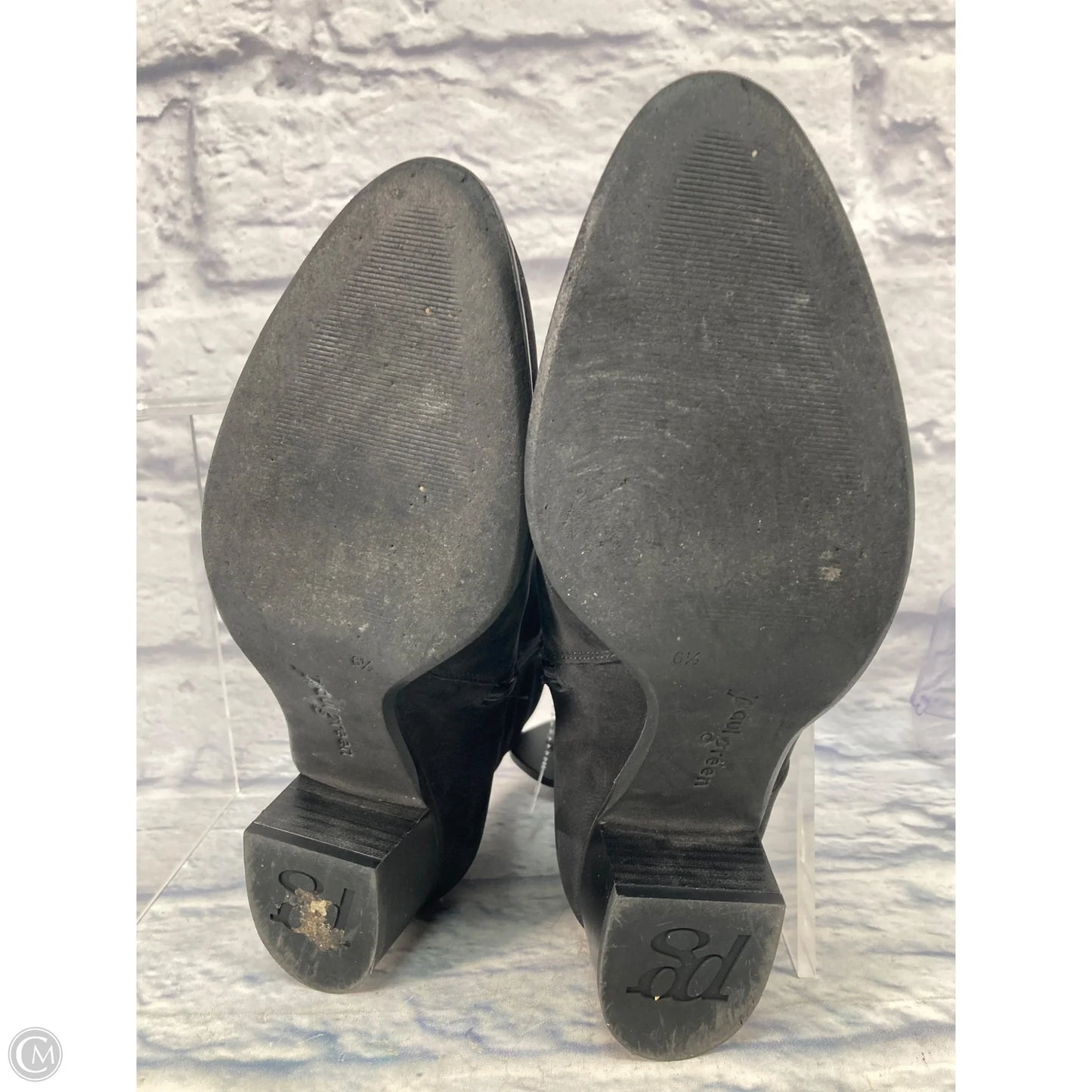 Boots Ankle Heels By Paul Green In Black, Size: 6.5