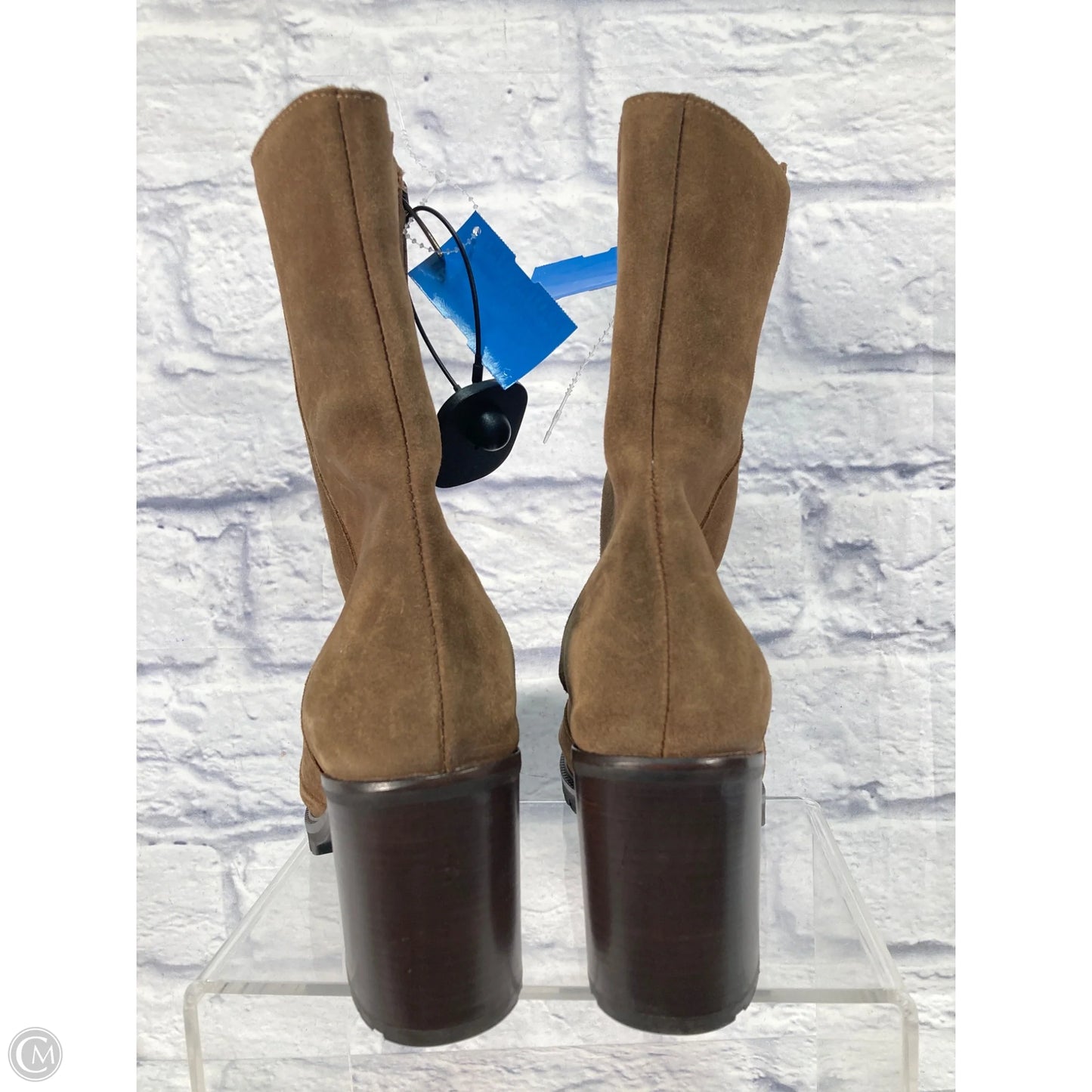 Boots Ankle Heels By Clothes Mentor In Tan, Size: 10