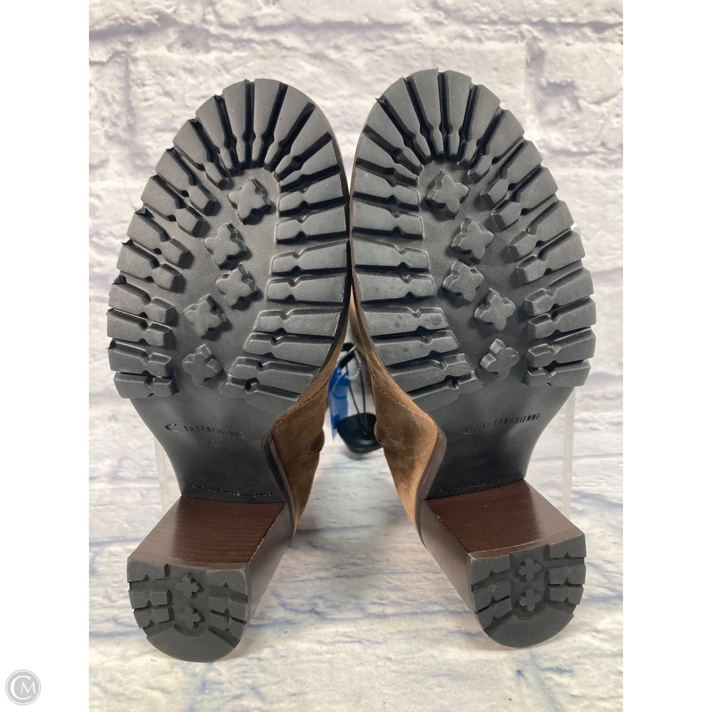 Boots Ankle Heels By Clothes Mentor In Tan, Size: 10