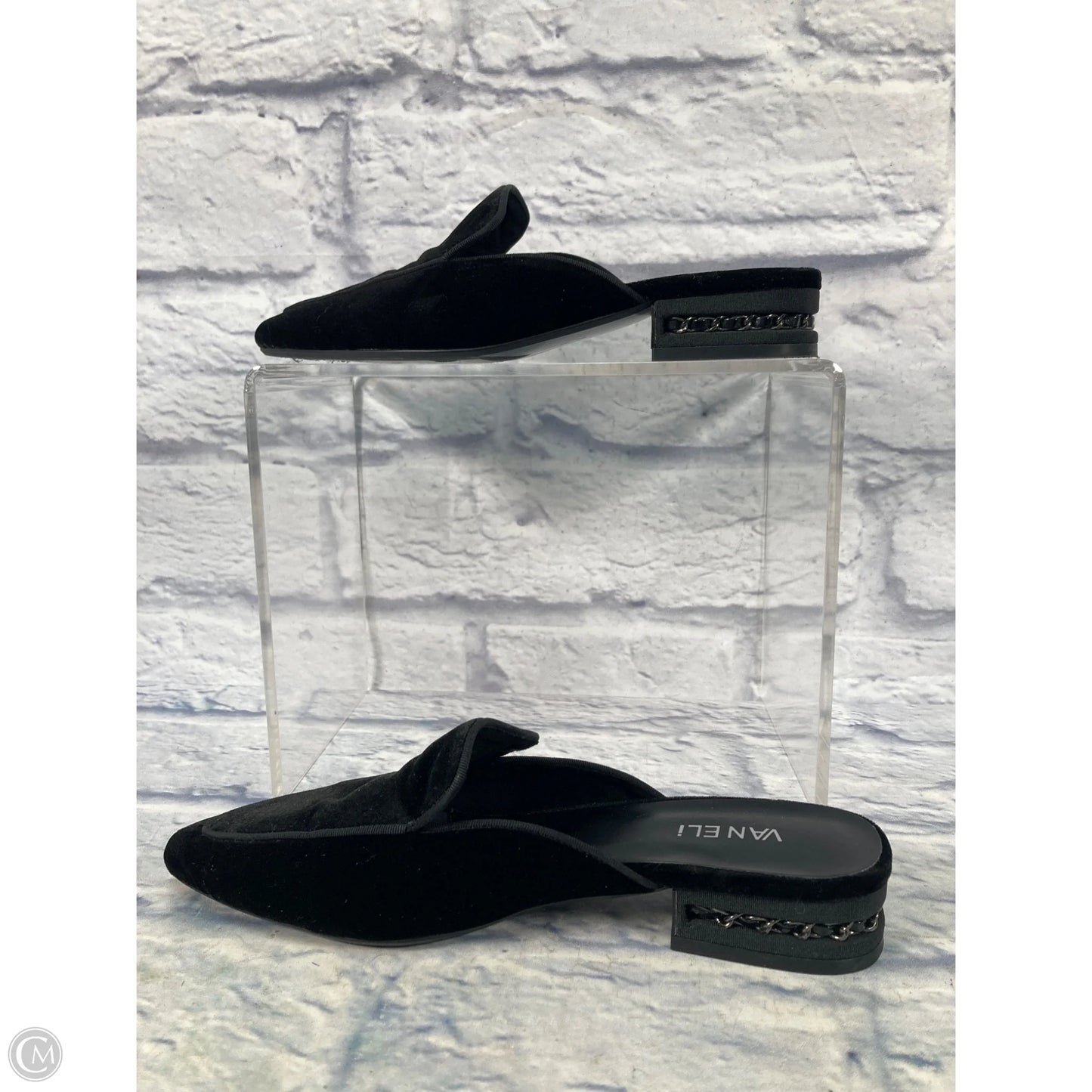 Shoes Flats By Vaneli In Black, Size: 9