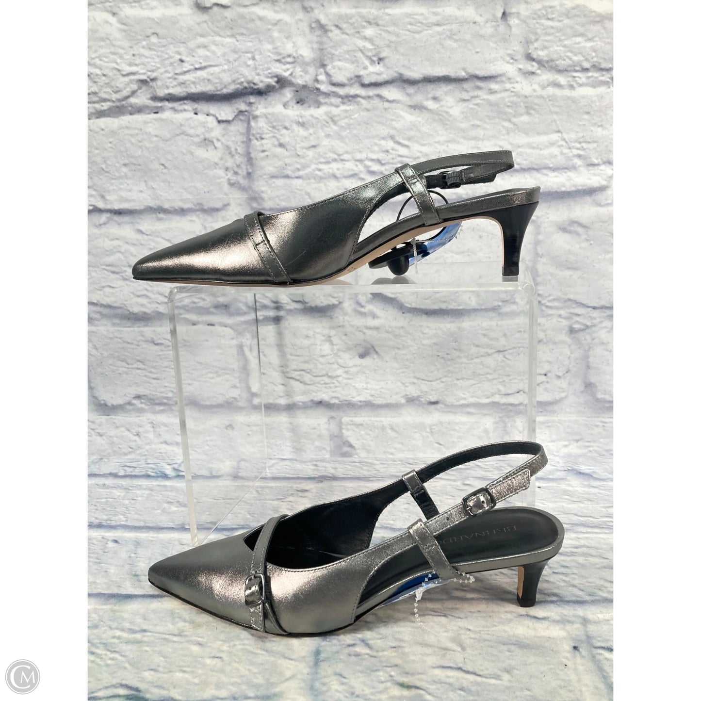 Shoes Heels Kitten By Bernardo In Silver, Size: 9