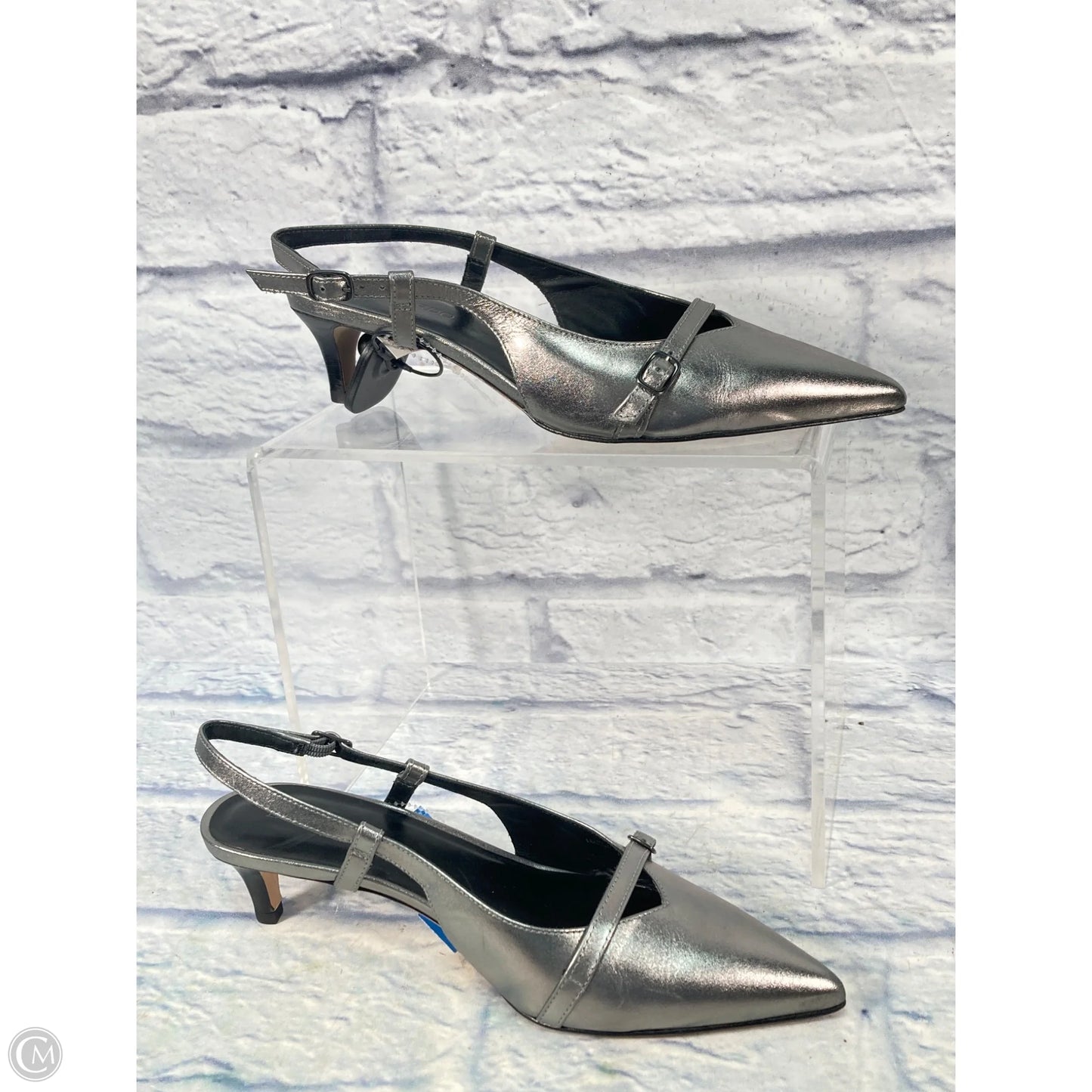 Shoes Heels Kitten By Bernardo In Silver, Size: 9