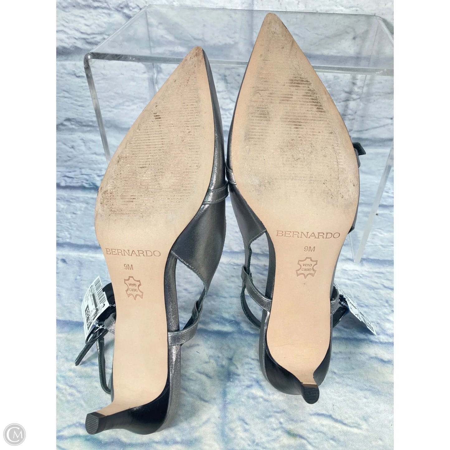 Shoes Heels Kitten By Bernardo In Silver, Size: 9