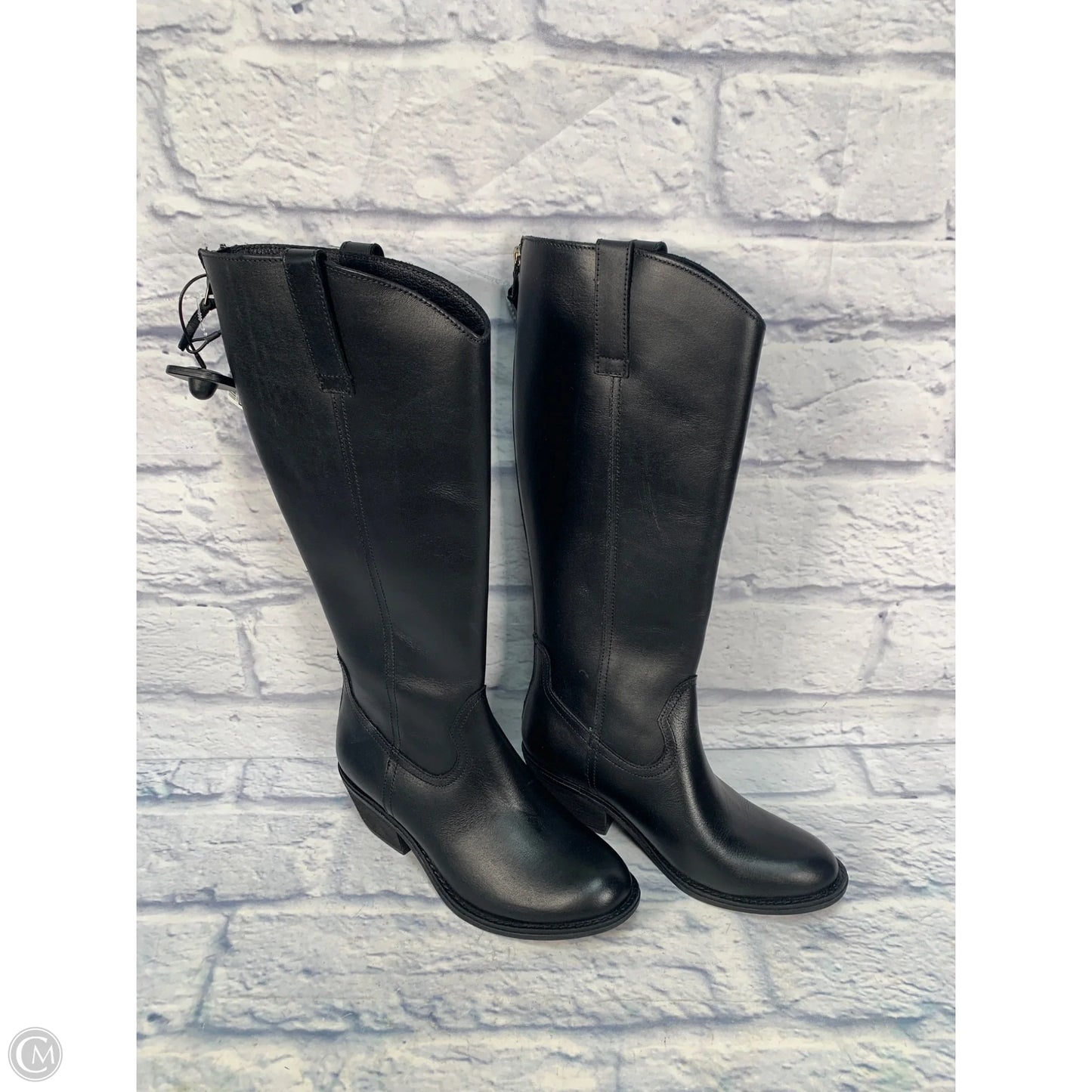 Boots Knee Heels By Sofft In Black, Size: 6.5