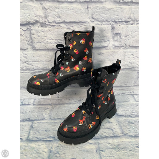 Boots Combat By Desigual In Black & Orange, Size: 9.5