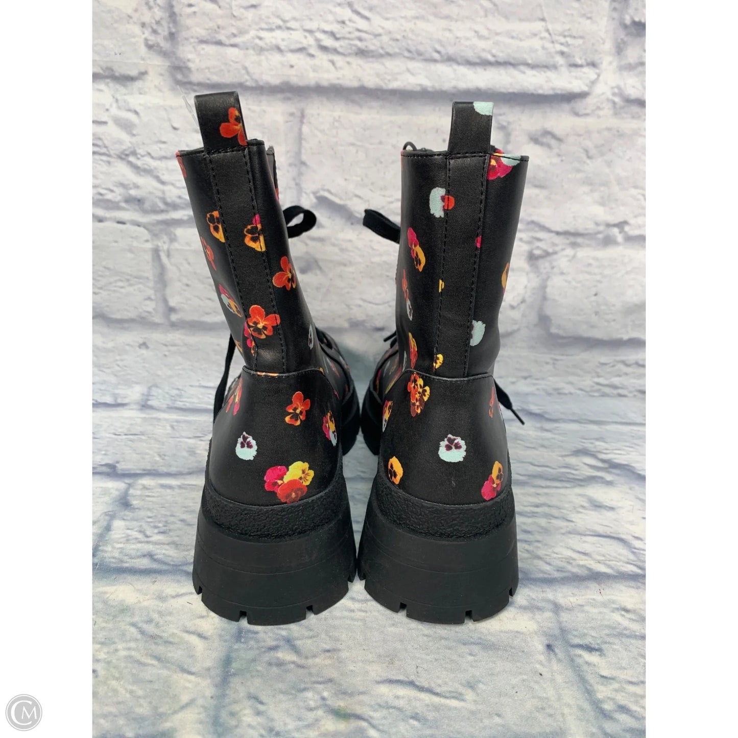 Boots Combat By Desigual In Black & Orange, Size: 9.5