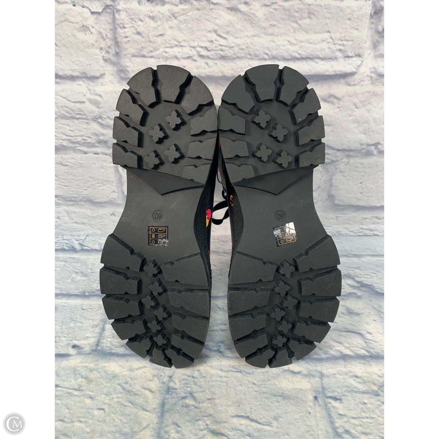 Boots Combat By Desigual In Black & Orange, Size: 9.5