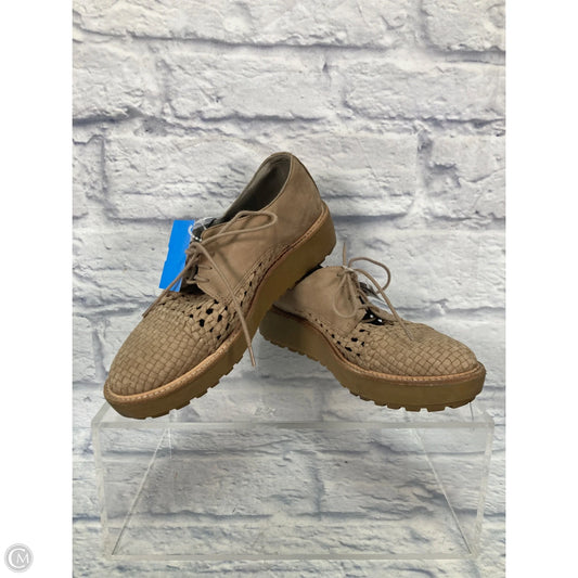 Shoes Heels Platform By Eileen Fisher In Tan, Size: 7