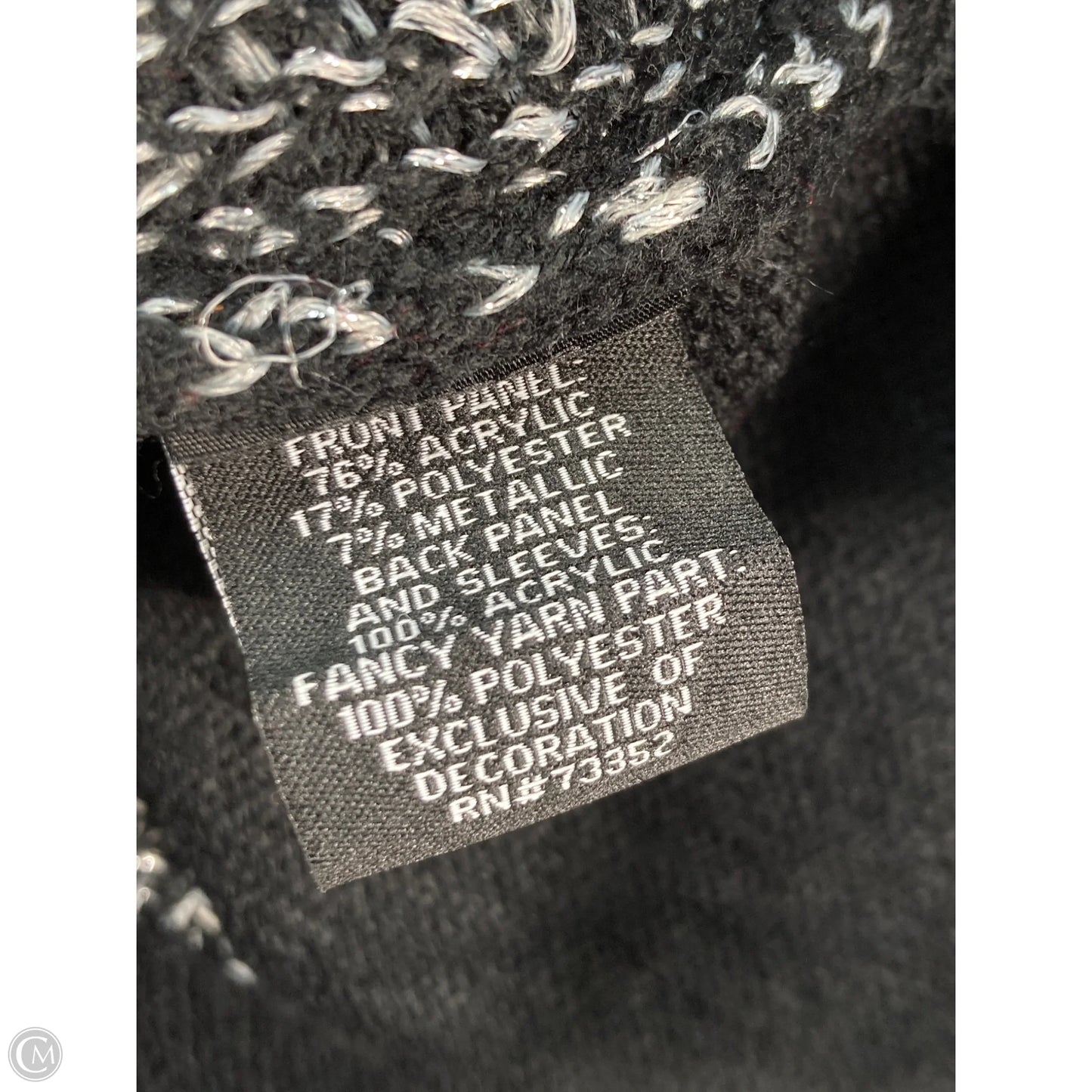 Sweater By Clothes Mentor In Black & Red, Size: Xl