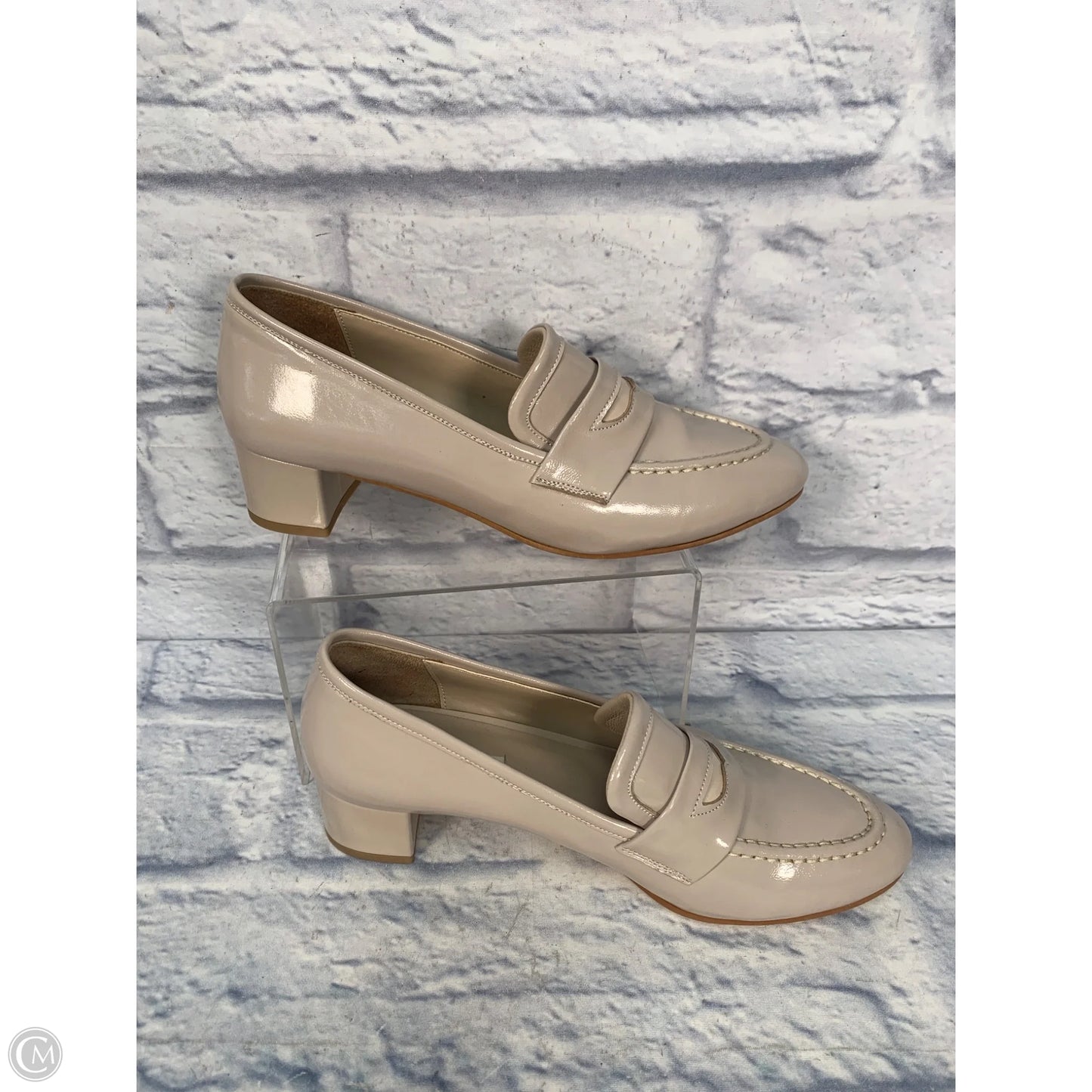 Shoes Heels Block By Clothes Mentor In Tan, Size: 8.5