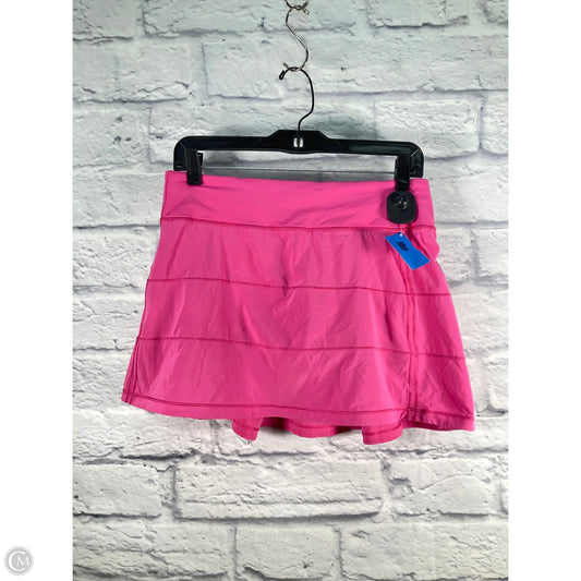 Athletic Skort By Lululemon In Pink, Size: S