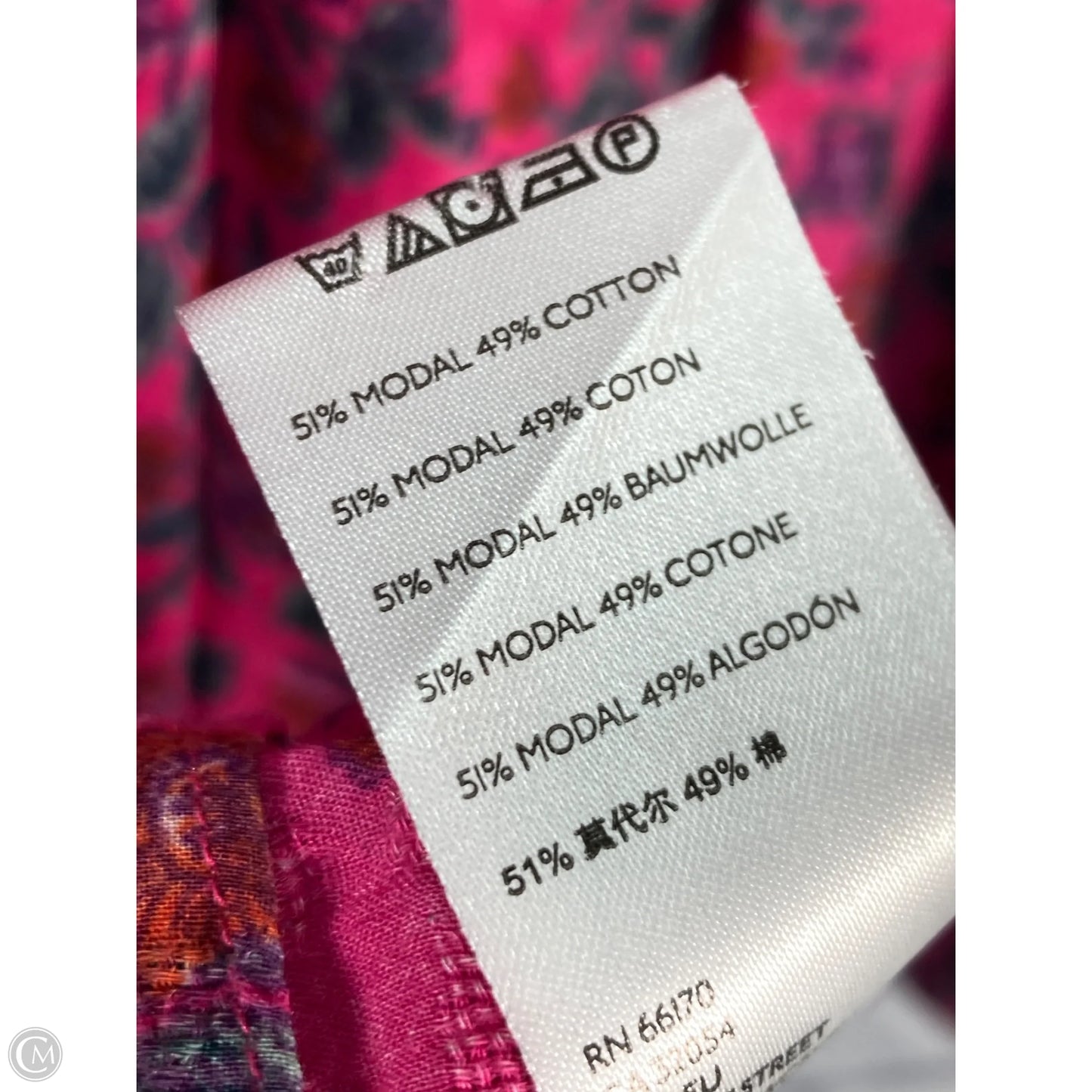 Top Long Sleeve By Maeve In Purple & Red, Size: 3x