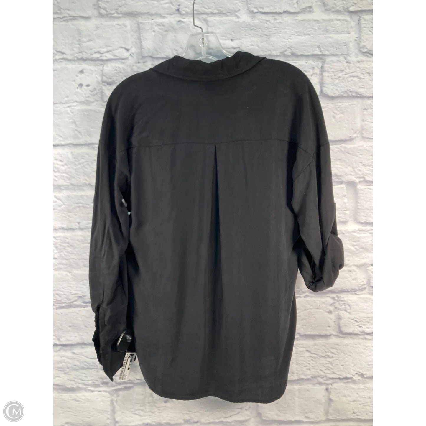 Top Long Sleeve By Cloth & Stone In Black, Size: S