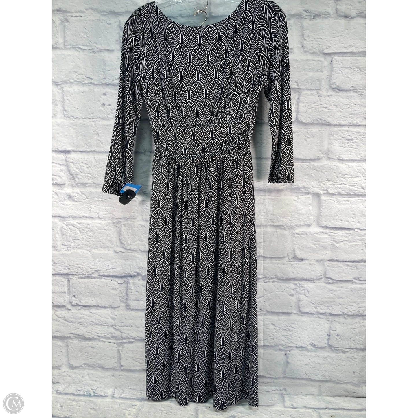 Dress Casual Midi By Maeve In Black & White, Size: Xs