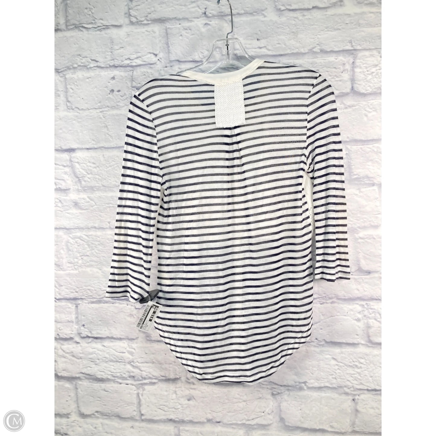 Top Long Sleeve By Tiny In Blue & White, Size: Xs