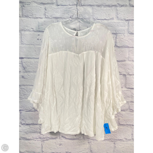 Top Long Sleeve By Torrid In Cream, Size: 2x