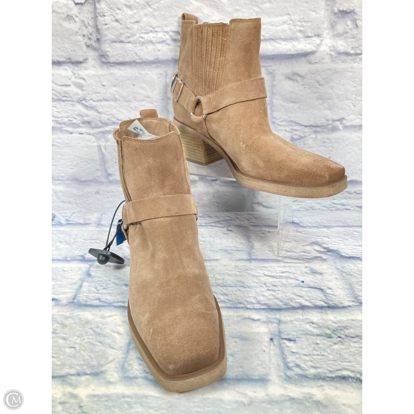 Boots Ankle Heels By Sam Edelman In Tan, Size: 10